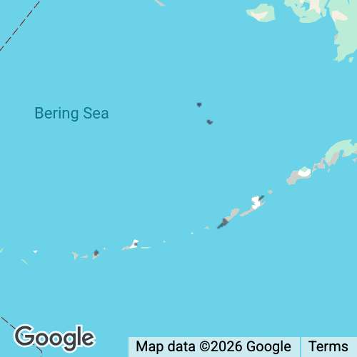 ALEUTIANS WEST county map