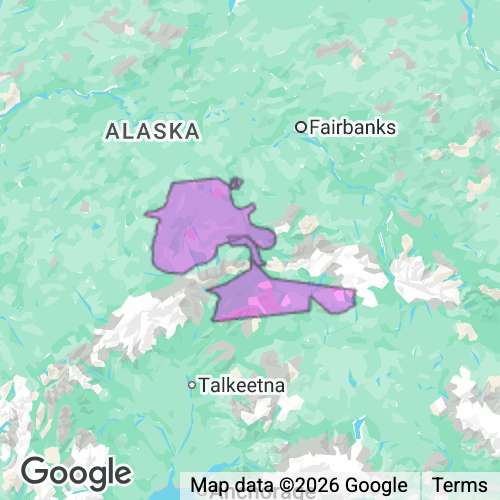 DENALI county map
