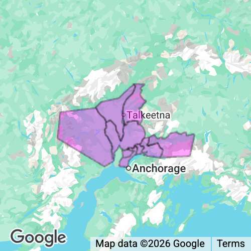 MATANUSKA SUSITNA county map