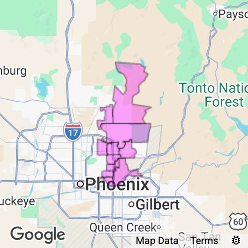 Maricopa County (Scottsdale) Arizona real estate agent mailing area