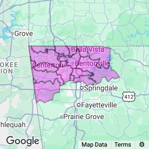 Benton County Arkansas real estate agent mailing area