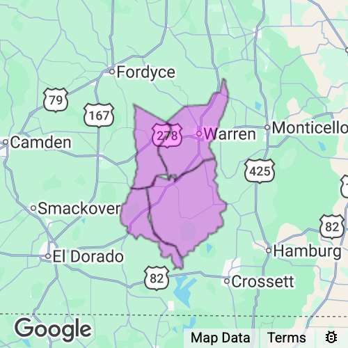 Bradley County Arkansas real estate agent mailing area