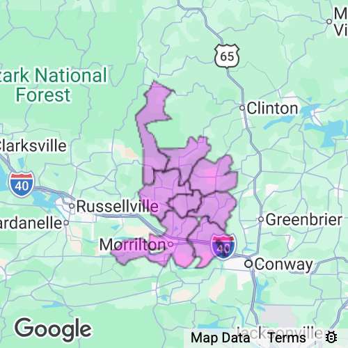 Conway County Arkansas real estate agent mailing area