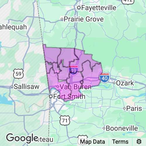 Crawford County Arkansas real estate agent mailing area