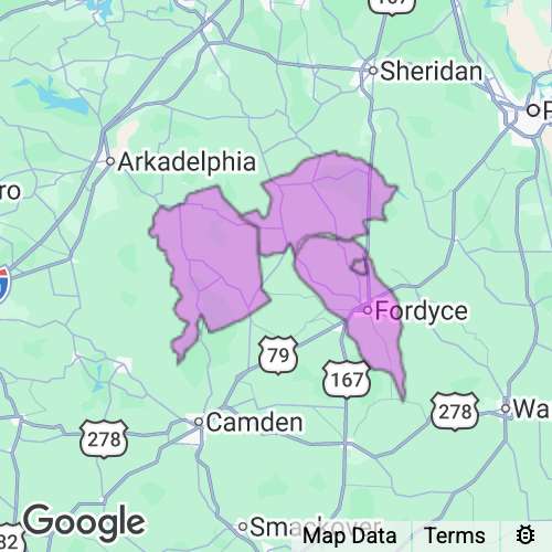 Dallas County Arkansas real estate agent mailing area