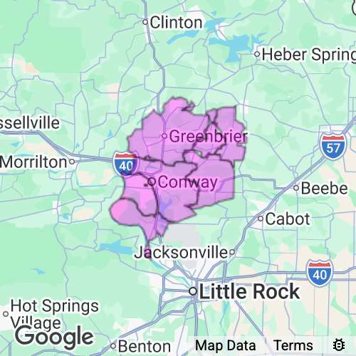 Faulkner County Arkansas real estate agent mailing area
