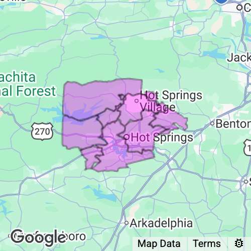 Garland County Arkansas real estate agent mailing area