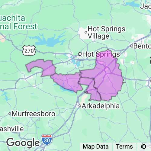 Hot Spring County Arkansas real estate agent mailing area