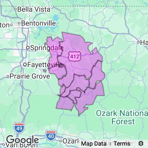 Madison County Arkansas real estate agent mailing area