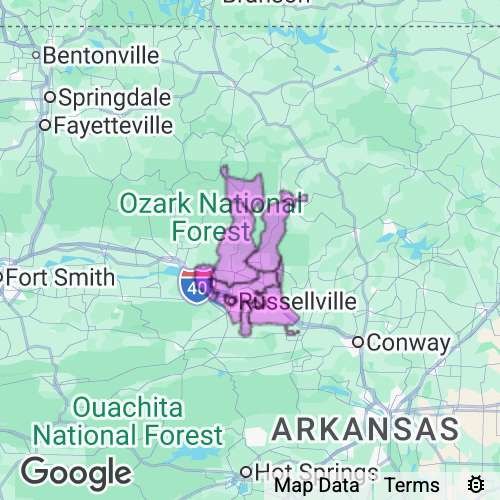 Pope County Arkansas real estate agent mailing area