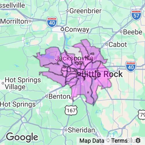 Pulaski County Arkansas real estate agent mailing area