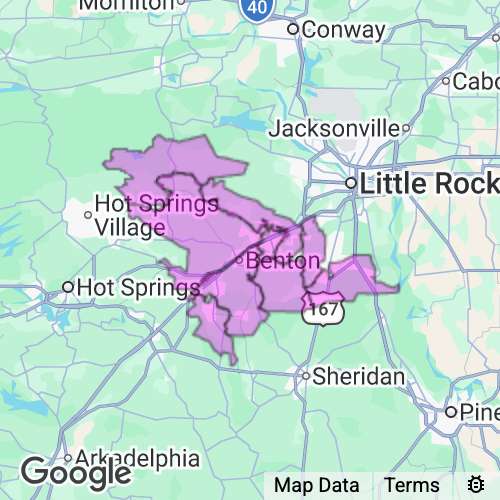 Saline County Arkansas real estate agent mailing area