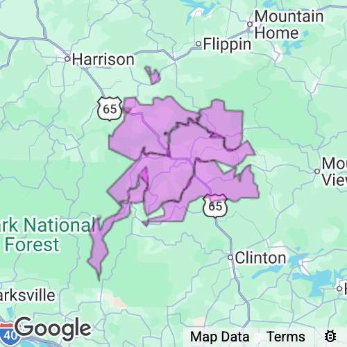 Searcy County Arkansas real estate agent mailing area
