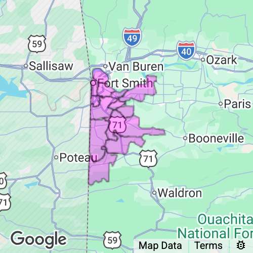 Sebastian County Arkansas real estate agent mailing area