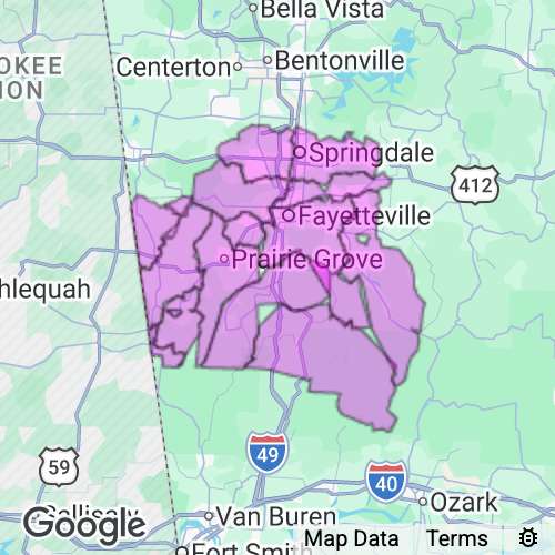 Washington County Arkansas real estate agent mailing area