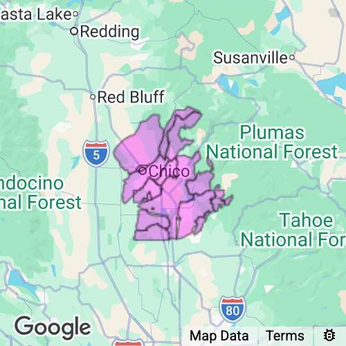 BUTTE county map