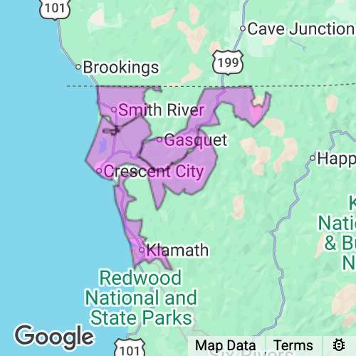 DEL NORTE county map