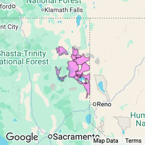 LASSEN county map
