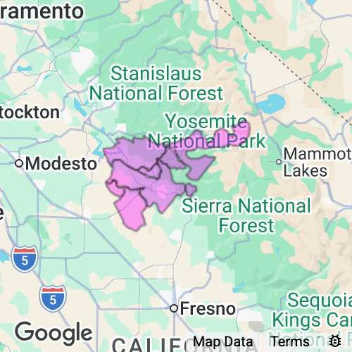 MARIPOSA county map