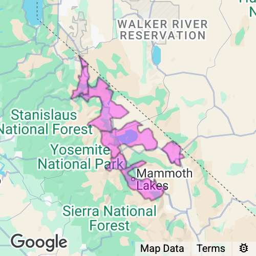 MONO county map
