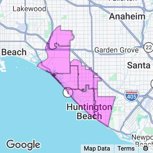ORANGE (Coastal North) county map