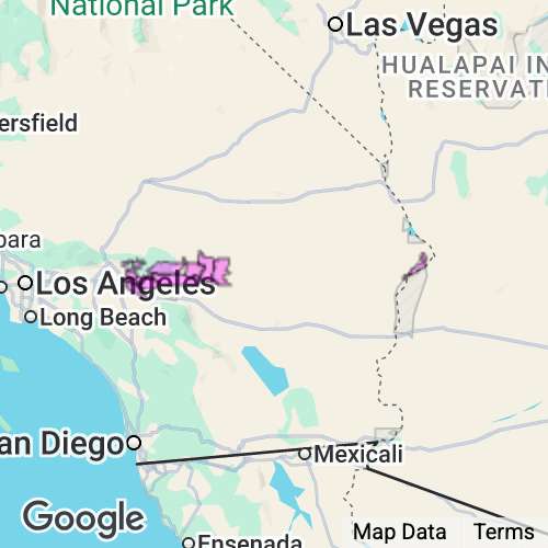 SAN BERNARDINO (East) county map