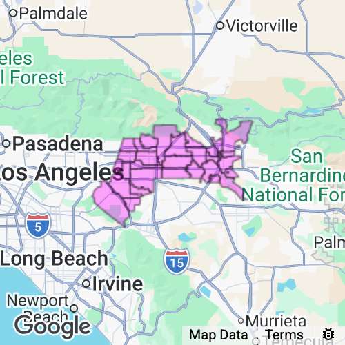 SAN BERNARDINO (Metro) county map