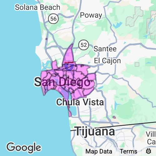 SAN DIEGO (Metro) county map