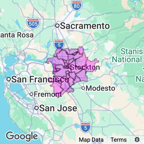 SAN JOAQUIN county map