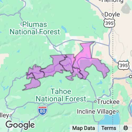 SIERRA county map