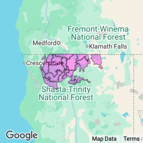 SISKIYOU county map