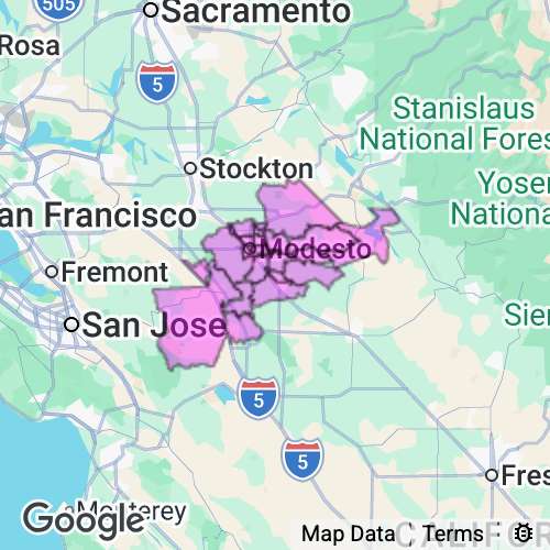 STANISLAUS county map