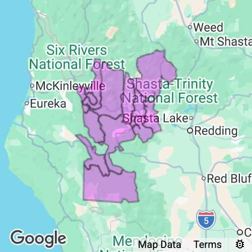 TRINITY county map
