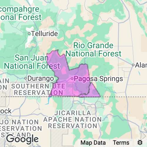 Archuleta County Colorado real estate agent mailing area