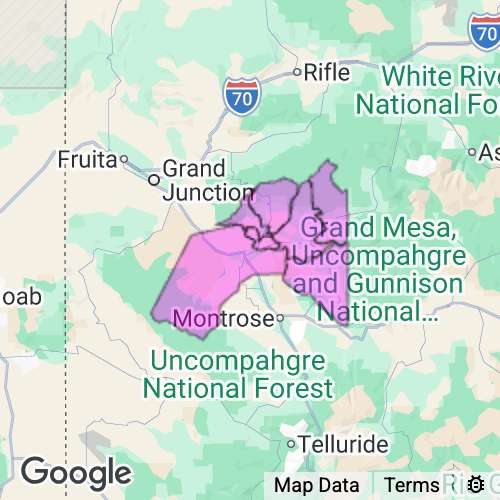 Delta County Colorado real estate agent mailing area