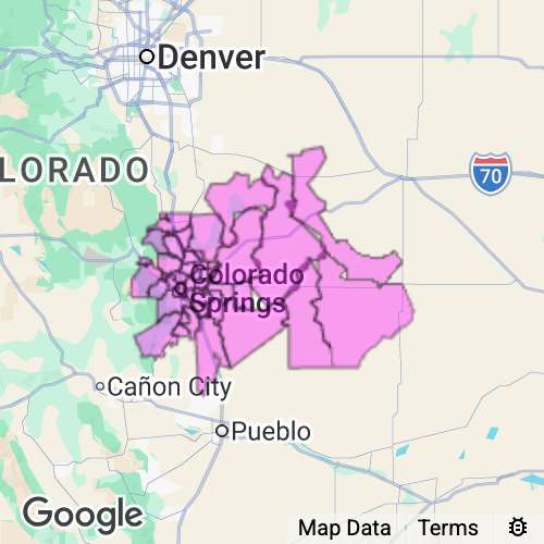 El Paso County Colorado real estate agent mailing area