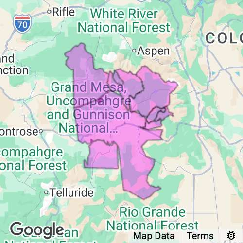 Gunnison County Colorado real estate agent mailing area