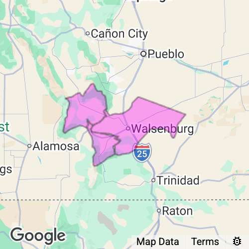 Huerfano County Colorado real estate agent mailing area
