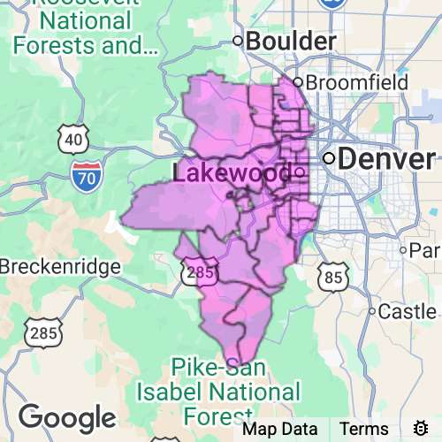 Jefferson County Colorado real estate agent mailing area