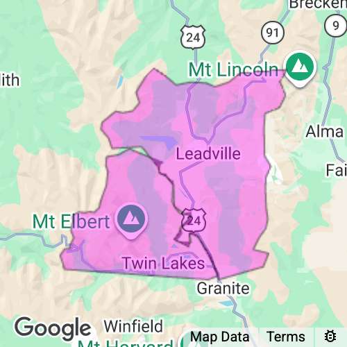 Lake County Colorado real estate agent mailing area