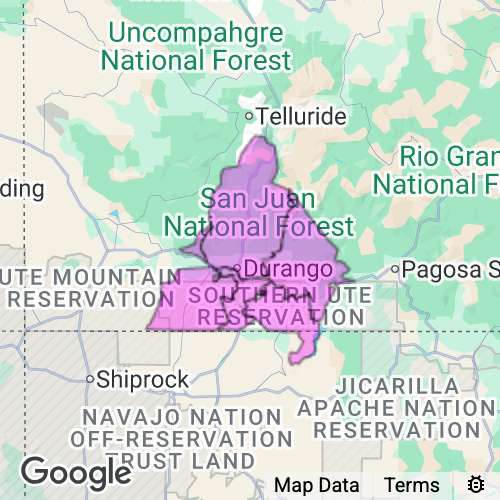 La Plata County Colorado real estate agent mailing area
