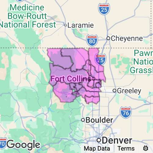 Larimer County Colorado real estate agent mailing area