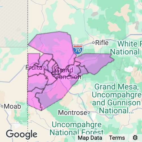 Mesa County Colorado real estate agent mailing area