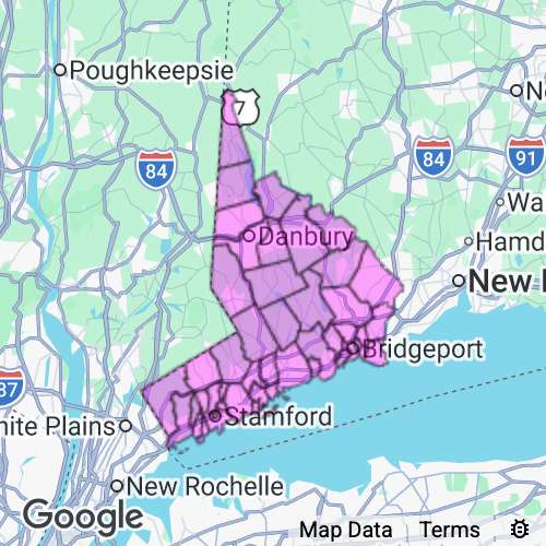 Fairfield County Connecticut real estate agent mailing area