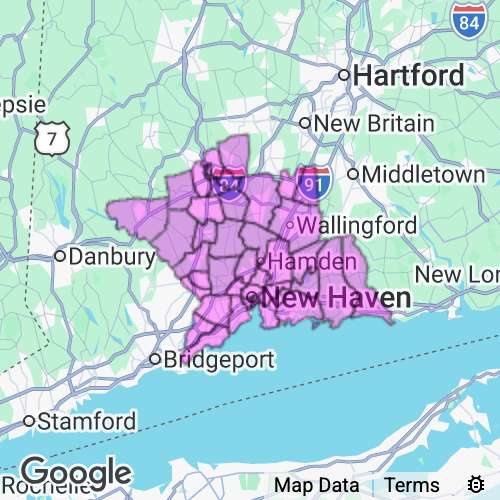 New Haven County Connecticut real estate agent mailing area