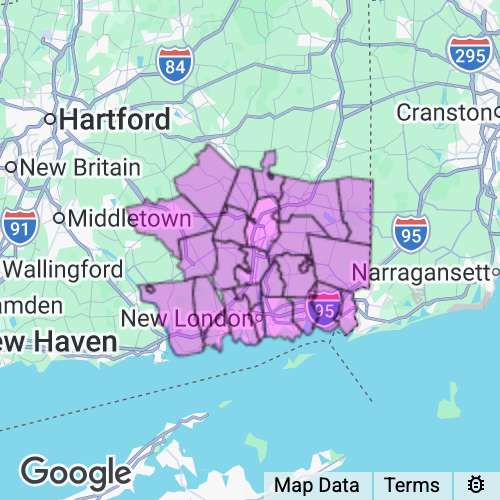 New London County Connecticut real estate agent mailing area