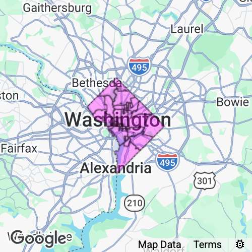 District Of Columbia County District of Columbia real estate agent mailing area