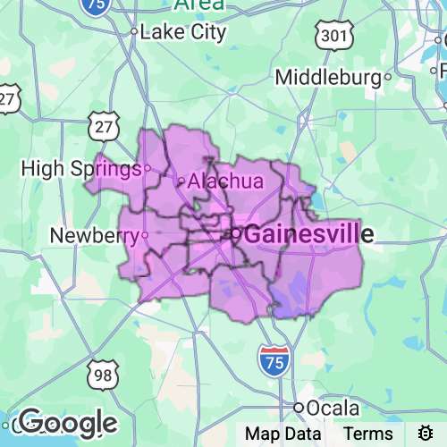 Alachua County Florida real estate agent mailing area