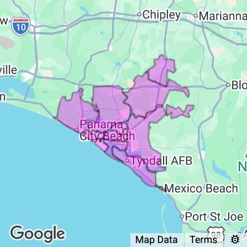 Bay County Florida real estate agent mailing area