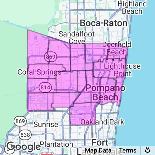 Broward County (North) Florida real estate agent mailing area